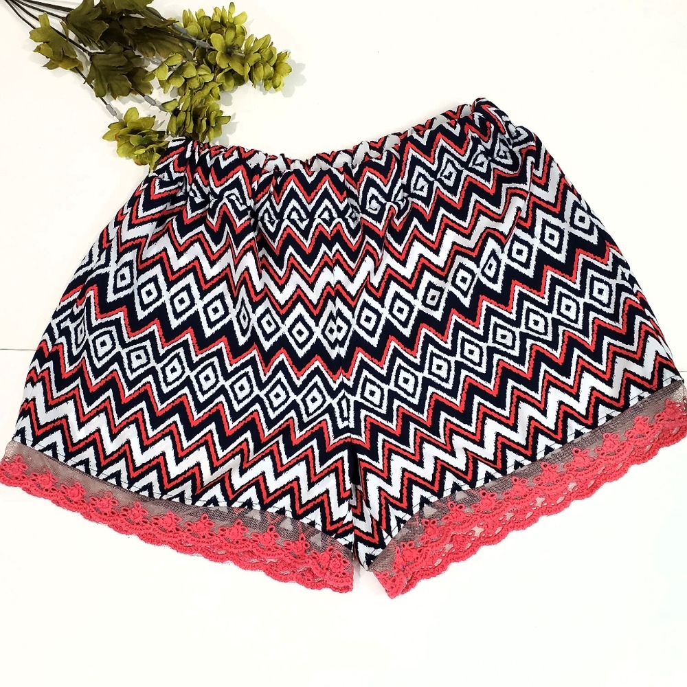 Jenna & Jesse Print Shorts Size M 10-12 Kids
